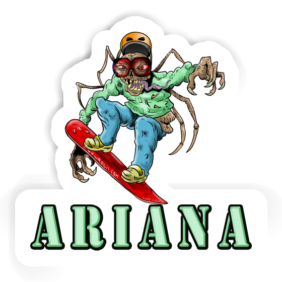 Autocollant Snowboardeur Ariana Gift package Image