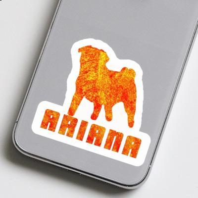 Aufkleber Mops Ariana Laptop Image