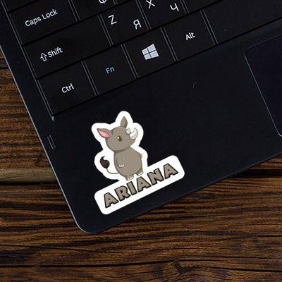 Rhino Sticker Ariana Notebook Image