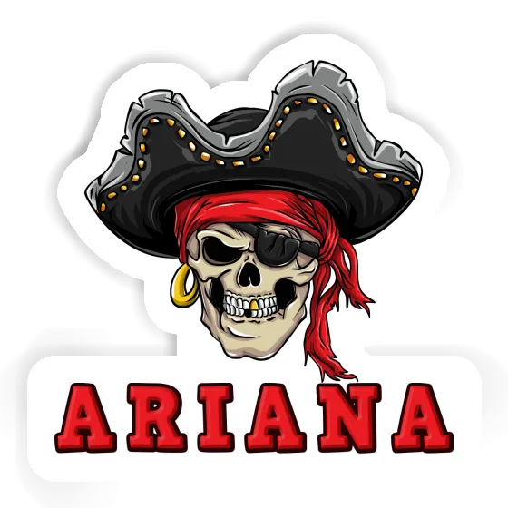 Ariana Aufkleber Piratenkopf Notebook Image