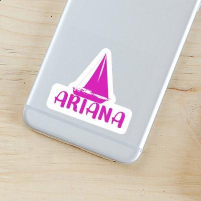 Sailboat Sticker Ariana Notebook Image