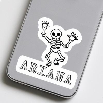 Aufkleber Totenkopf Ariana Notebook Image