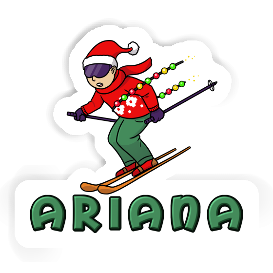 Autocollant Ariana Skieur de Noël Notebook Autocollant Ariana Skieur de Noël Gift package Image