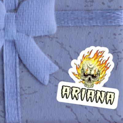 Sticker Totenkopf Ariana Image