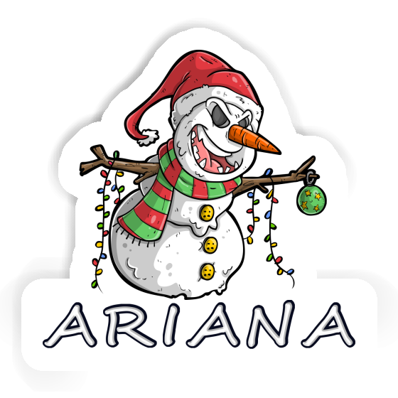 Ariana Aufkleber Schneemann Gift package Image