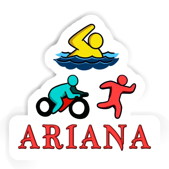 Ariana Sticker Triathlet Image