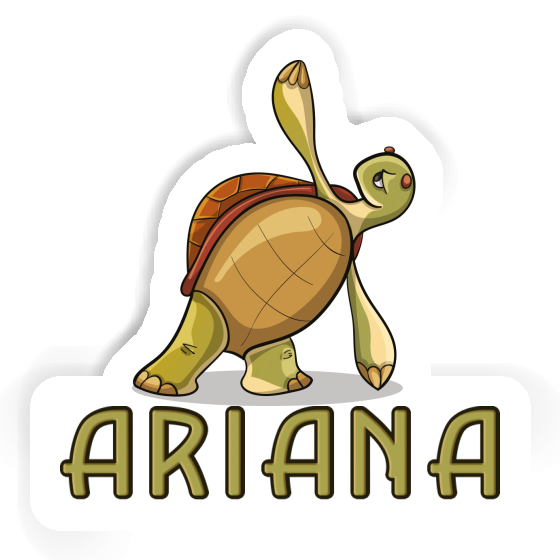 Autocollant Tortue yoga Ariana Autocollant Tortue yoga Ariana Image