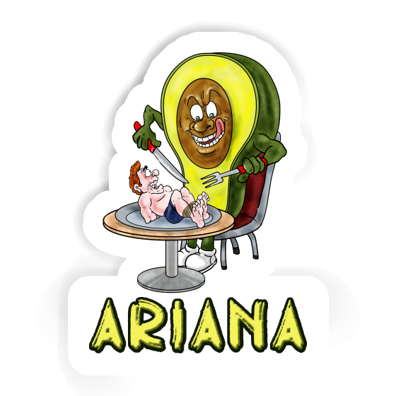 Ariana Sticker Avocado Notebook Ariana Sticker Avocado Gift package Image