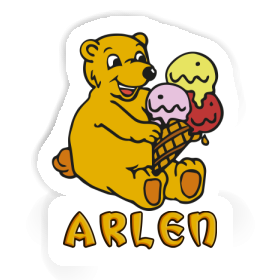 Eiscreme-Bär Sticker Arlen Image