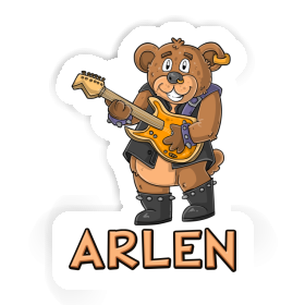 Guitariste Autocollant Arlen Image