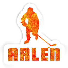 Autocollant Arlen Joueur de hockey Image