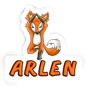 Arlen Sticker Yoga Fuchs Image