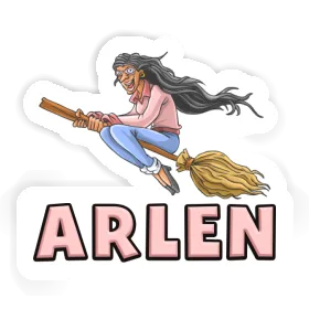 Aufkleber Arlen Hexe Image