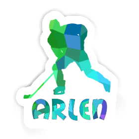 Autocollant Arlen Joueur de hockey Image