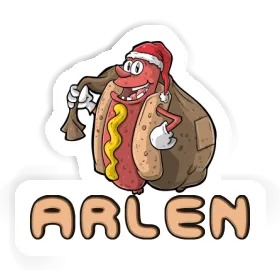 Arlen Sticker Hot Dog Image