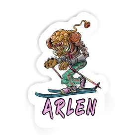 Autocollant Skieur de télémark Arlen Image