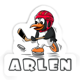 Autocollant Pingouin de hockey Arlen Image