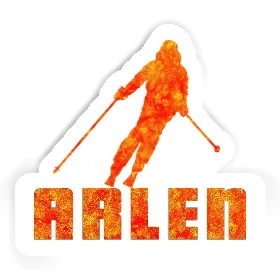 Skieuse Autocollant Arlen Image