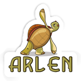 Yoga-Schildkröte Aufkleber Arlen Image