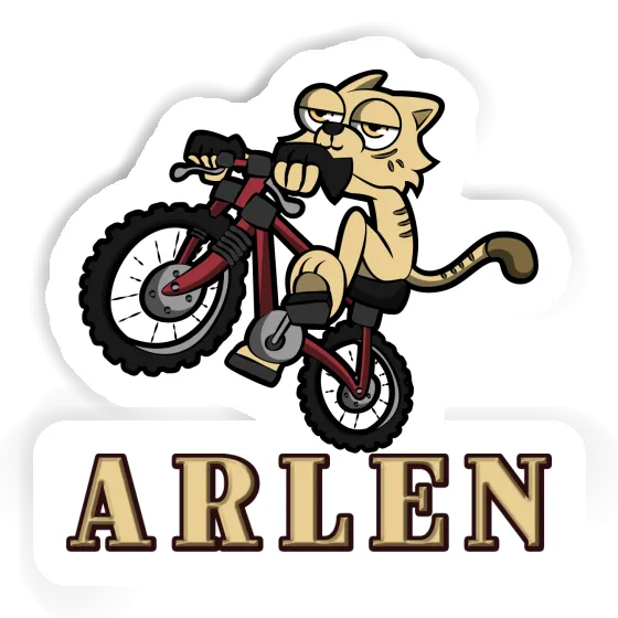 Autocollant Arlen Chat à vélo Laptop Autocollant Arlen Chat à vélo Laptop Image