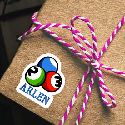 Arlen Autocollant Boule de billard Notebook Arlen Autocollant Boule de billard Gift package Image
