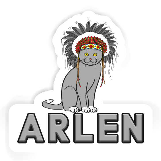 Chat indien Autocollant Arlen Notebook Chat indien Autocollant Arlen Gift package Image