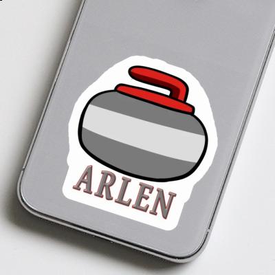Arlen Autocollant Pierre de curling Laptop Image