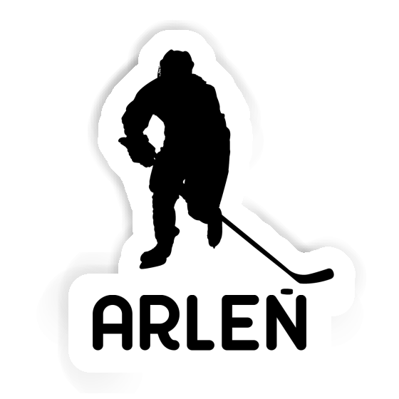 Joueur de hockey Autocollant Arlen Laptop Image