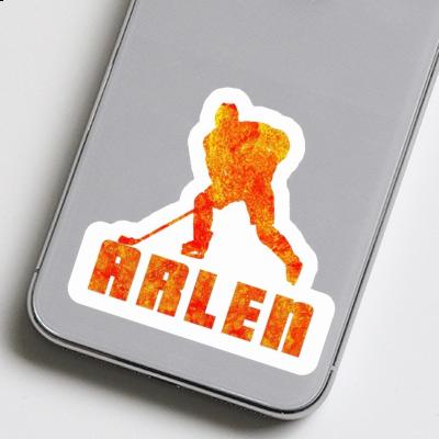 Autocollant Arlen Joueur de hockey Laptop Image