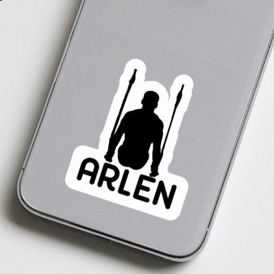 Autocollant Arlen Gymnaste aux anneaux Notebook Image