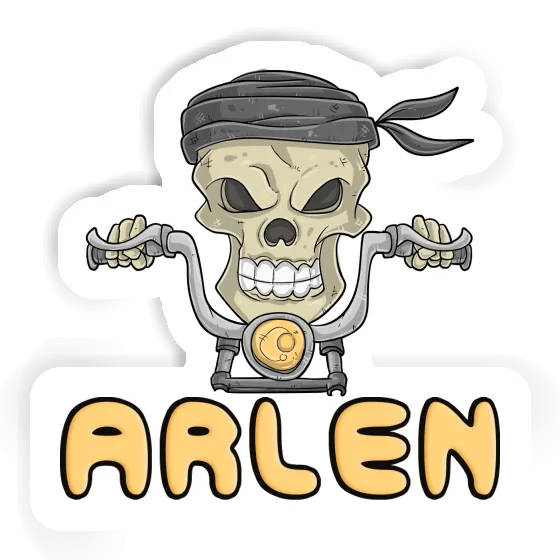 Motorradfahrer Sticker Arlen Laptop Image