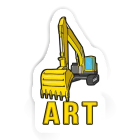Sticker Art Excavator Image