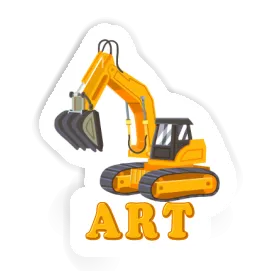 Sticker Art Excavator Image