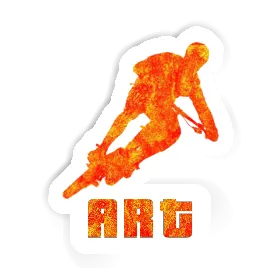 Art Sticker Biker Image