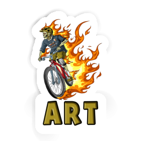 Sticker Mountainbiker Art Image