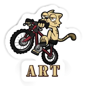 Art Aufkleber Fahrradkatze Image