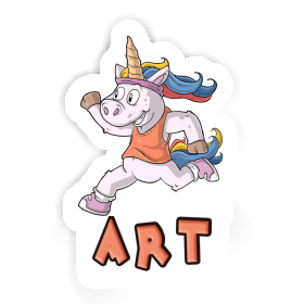 Aufkleber Läuferin Art Image