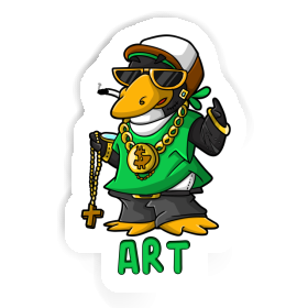 Sticker Hip-Hop Penguin Art Image