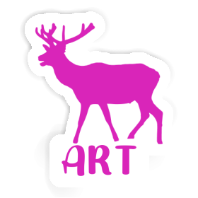 Sticker Hirsch Art Image