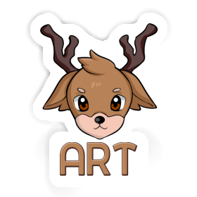 Hirschkopf Sticker Art Image