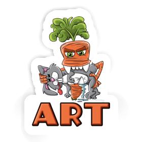 Art Autocollant Carotte monstre Image