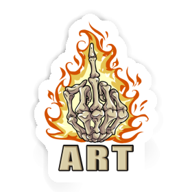 Autocollant Art Doigt du milieu Image