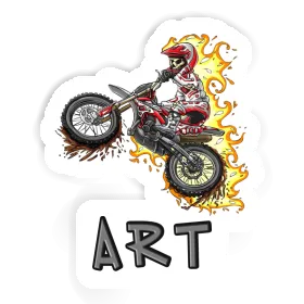 Sticker Art Dirt Biker Image