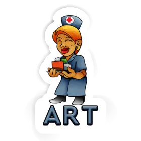 Krankenschwester Sticker Art Image