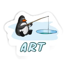 Sticker Art Fisherman Image