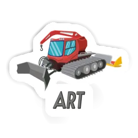 Pistenraupe Sticker Art Image