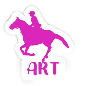 Sticker Art Horse Rider Image
