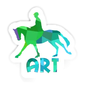 Art Sticker Horse Rider Image