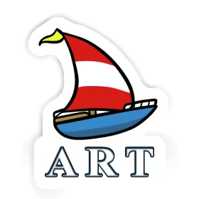 Segelboot Sticker Art Image