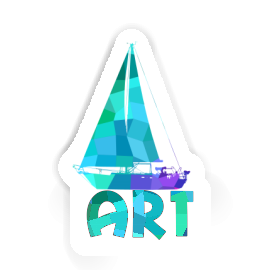 Art Sticker Segelboot Image
